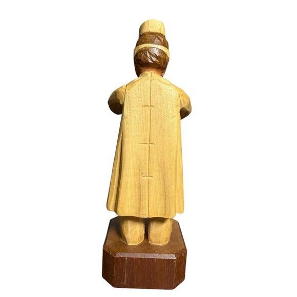 Vintage ANRI Figure Surgeon Cardiologist Wood Carving Handcrafted Italy Doctor - Picture 4 of 14